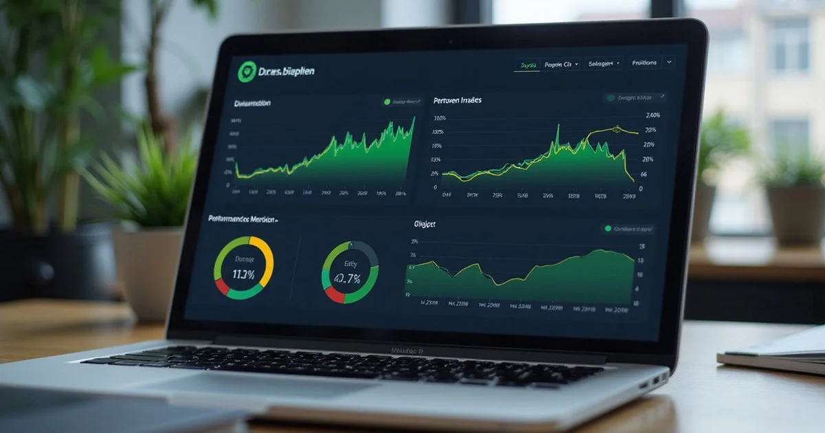 Core Web Vitals performance dashboard showing LCP, INP, and CLS metrics with color-coded indicators