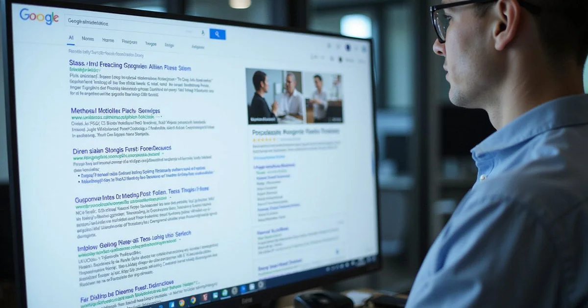 Google search results page showing AI Overviews with AI-generated summary and source citations