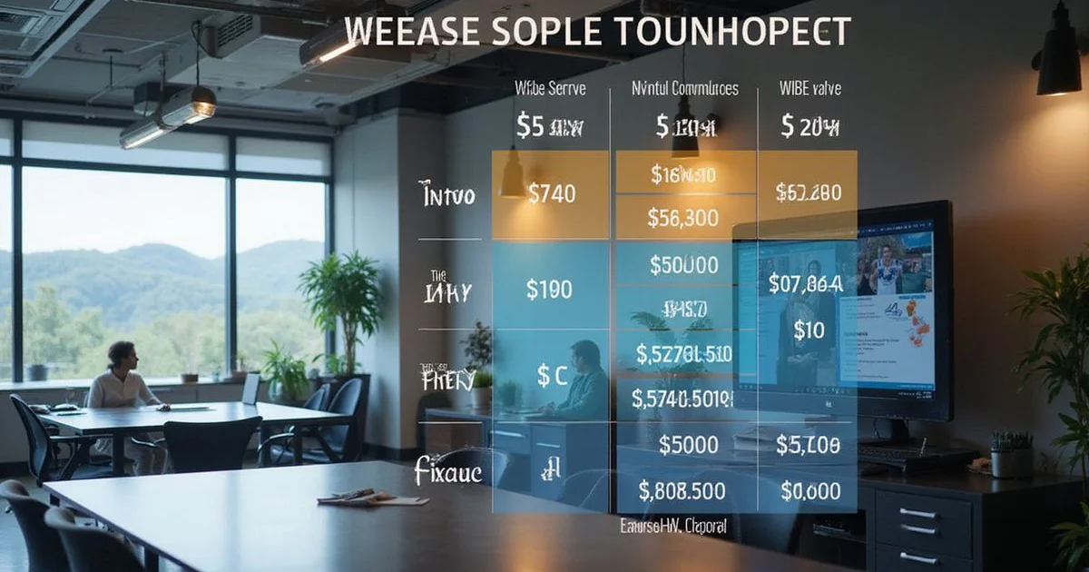 Website design cost breakdown infographic showing pricing tiers for Honolulu businesses from brochure sites to e-commerce