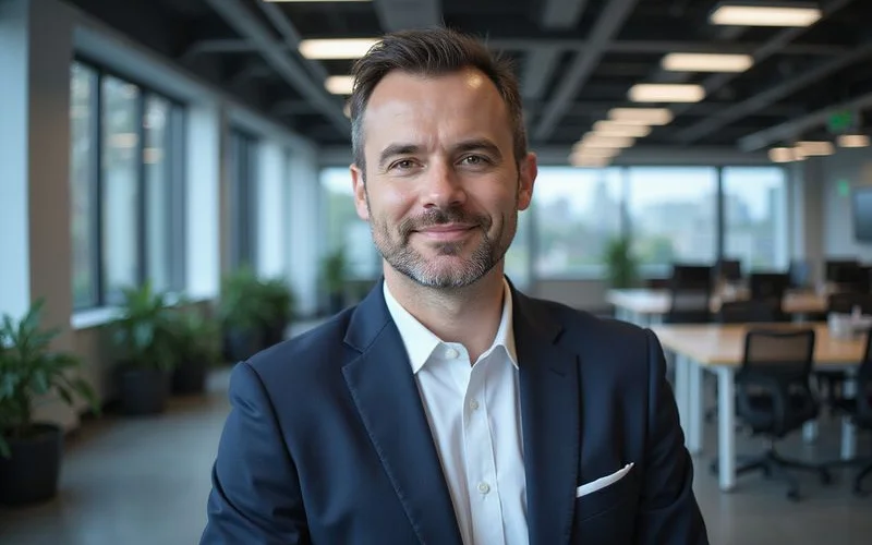 Digital marketing expert optimizing website content for featured snippets and voice search results with structured data overlay