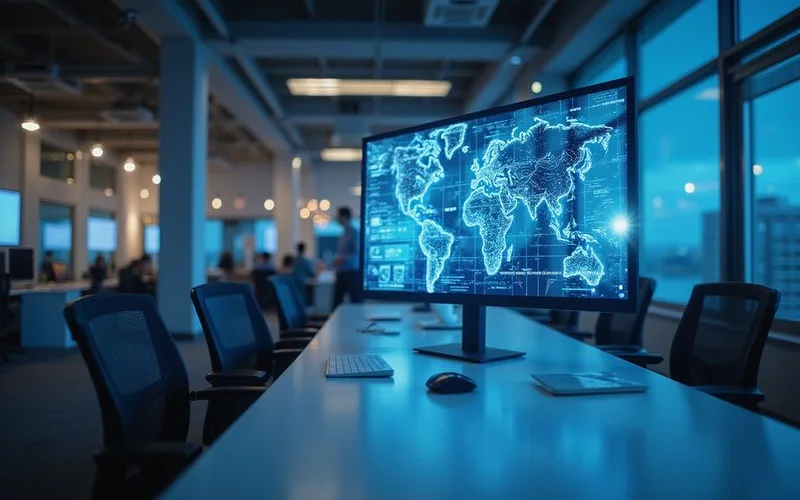 Visualization of how generative AI search engines like ChatGPT and Perplexity retrieve and cite business information from optimized content