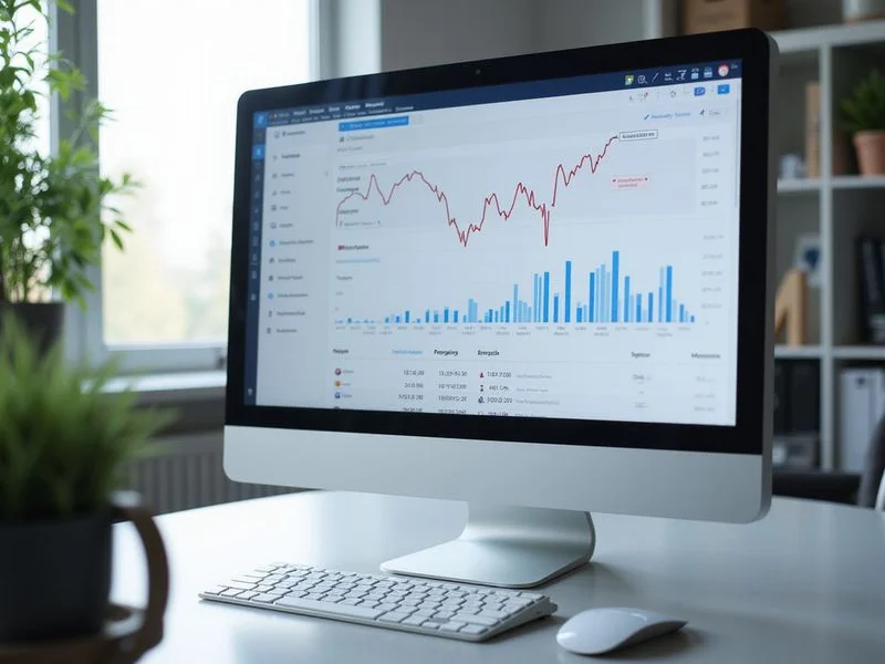 Organic SEO analytics dashboard showing traffic growth and keyword rankings